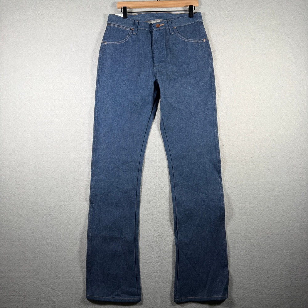 Wrangler 945NAV Cowboy Cut Regular Fit Boot Cut Jeans Navy 32x36 Mens